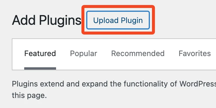 wordpress-add-plugins-page-highlighting-upload-plugin-button