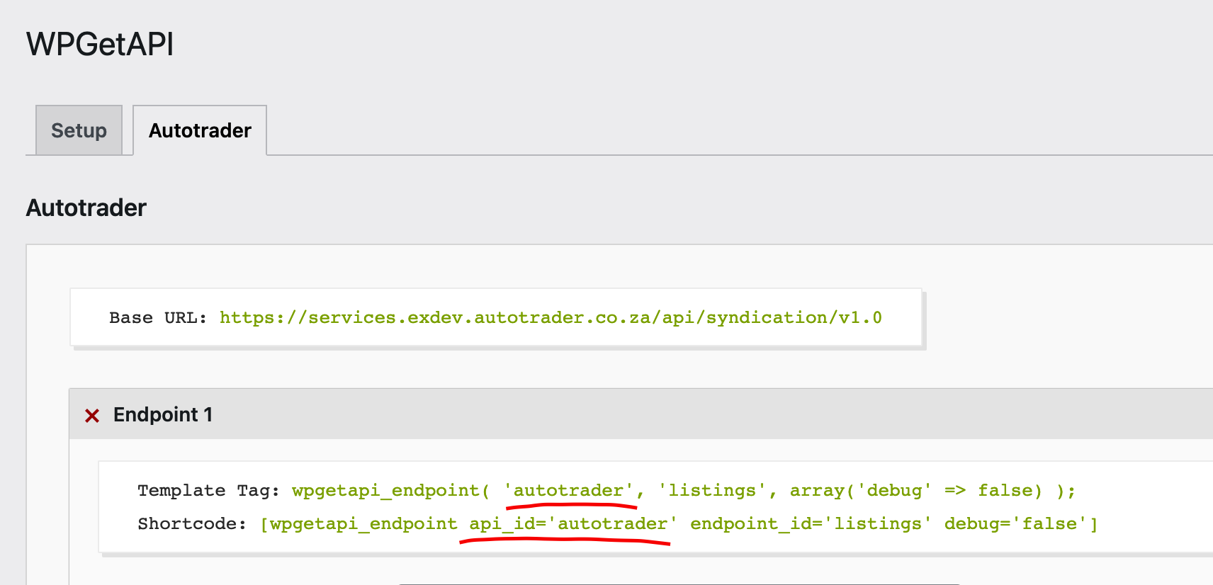 Setup Page | WPGetAPI