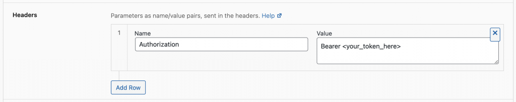 Bearer Token Authorization