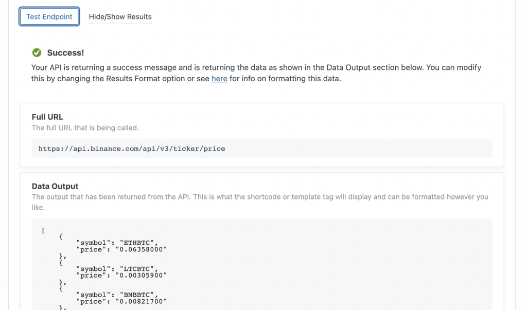 wpDataTables to API | WPGetAPI