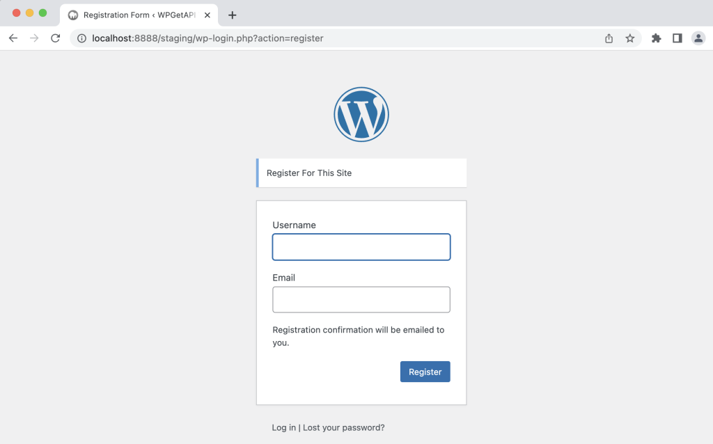 Call API on user registration - WPGetAPI