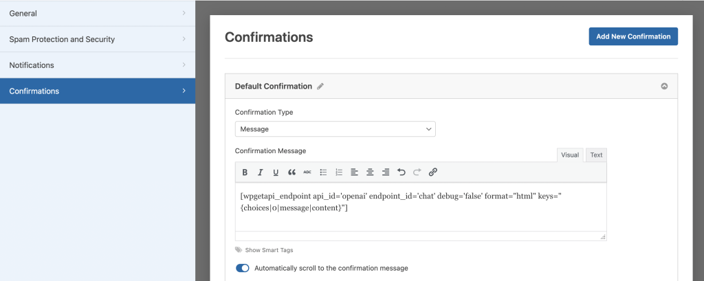 Connect WordPress to OpenAI - WPGetAPI