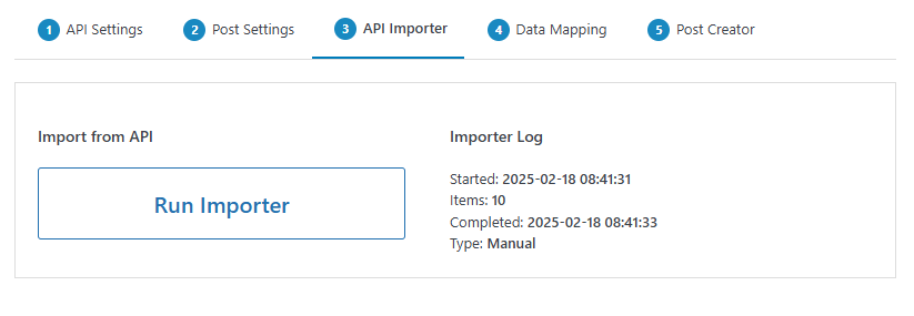 wpgetapi shopify API importer