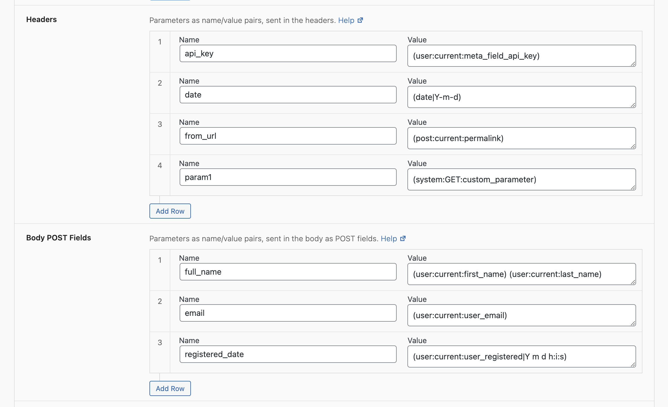 Using tokens to get dynamic data for your API